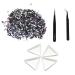 1440 Pieces Sparkly Round Flatback Rhinestones with 2 Pieces Straight and Curved Tip Tweezers and 4 Pieces PlasticBead Sorting Trays for Crafts Nails Makeup Bags and Shoes Decoration (SS20)