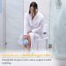 Drive Medical RTL12505 Handicap Bathroom Bench with Back and Arms - White - Buy Online on GoSupps.com