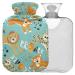 Naanle animal tiger lion hot water bottle with reference transparent hot water bottle 1l heat bottle for bed handfoots Warmer pain relief heat and cold therapy