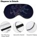 Gemini Zodiac Constellation Sleep Mask Eye Cover for Sleeping Blindfold with Adjustable Strap Blocks Light Night Travel Nap for Men Women - Buy Online on GoSupps.com