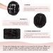 RUWISS Claw Clips in Messy Bun Hair Piece 100% Human Hair Buns Wavy Curly Chignon Hair Bun Extension Tousled Updo Hair Bun Real Human Hair Scrunchie with Clip for Women (Natural Black) 1 Count (Pack of 1) Natural Black - Buy Online on GoSupps.com