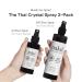 Nakd Thai Crystal Deodorant Spray Set - 2 Salt Deodorant Crystal Sprays - 8.45 FL oz Regular + 3.3 FL oz Travel Size - All Natural Unscented & Aluminum Free Deodorant for Women Men & Teens by Vasar - Buy Online on GoSupps.com
