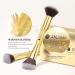 DUcare Makeup Brushes Set - 2 Piece Powder Foundation & Contour Kabuki Synthetic Hair - Premium Cosmetic Brush for Flawless Makeup Application - Buy Online on GoSupps.com