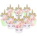 Unicorn Cupcake Toppers and Wrappers Decorations (40 of Each) - Reversible Rainbow Cup Cake Liners with Unicorn Topper | Cute Decorating Supplies for Girl Birthday Party - Buy Online on GoSupps.com