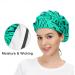 Adjustable Working Caps Tie Back Cover Hair Bouffant Hats Sweatband - Monstera Tropical Leaf | One Size Fit All - Buy Online on GoSupps.com
