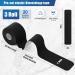 Kinesiology Tape Precut Strips - Waterproof Muscle Tape for Athletes - Black - 20 Strips/Roll - Buy Online on GoSupps.com