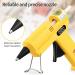 REIDEA Mini Hot Glue Gun Fast Heating for DIY Arts & Crafts - Home Repairs - Card, Plastic, Wood, Glass & Fabric - Yellow - Buy Online on GoSupps.com