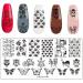 JEEWHEET 6 Nail Art Stamping Plates with Stamper and Scraper - Floral Geometric Patterns | Nail Salon Designs - Buy Online on GoSupps.com