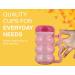 Arrow Home Products Sip A Mug  14oz  6pk - Easy to Grip Plastic Kid's Cup Where the Handle is the Straw - BPA-free with Screw-On Caps Great for Everyday Use  Made in the USA - Assorted Colors - Buy Online on GoSupps.com