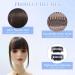 Dark Brown Fringe Hair Clip - Real Human Hair Extensions - Buy Online on GoSupps.com
