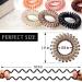 KANPRINCESS Spiral Hair Ties Set - 27 PCS No Crease Coil Phone Cord Hair Ties for Thick Hair - Women Ponytail Holder Elastics - Buy Online on GoSupps.com