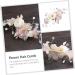 DOITOOL Bridal Hair Comb Hanfu Hair Pin Rhinestone Barrettes for Women Flower Hair Insert Comb Crystal Flower Hair Side Comb Pink Hair Clips Tiara The Flowers Spun Yarn Bride Zinc Alloy - Buy Online on GoSupps.com