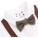 Famuka Baby Boy Formal Wedding Outfit Suit 3 Months Brown | Gentleman Tuxedo with Bows | 2 PCS Set - Buy Online on GoSupps.com