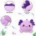 15.7 Purple Soft Axolotl Plush Pillow - Kawaii Stuffed Animal Toy for Kids, Women - Adorable Chubby Doll Sofa Decor - Birthday & Mother's Day Gift - Buy Online on GoSupps.com