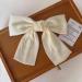Asheyya Bow for Hair Clip Solid Color Soft Satin Silky Hairbows for Women Girls (White) - Buy Online on GoSupps.com
