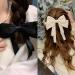 Rywicle Hair Clips Bow 2 Pack - Satin French Barrette for Women Girls - White Black - Buy Online on GoSupps.com