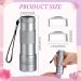 Mini UV Nail Dryer with 2 Silicone Stamper Heads - Portable LED Lamp for Manicure Decor in Silver - Buy Online on GoSupps.com