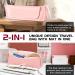2-in-1 Heat Resistant Hair Tools Travel Bag - Organizer for Flat Irons Curling Irons & Accessories - Perfect Heat Mat for On-the-Go - Pink - Buy Online on GoSupps.com