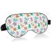 Haskirky Light Blocking Eye Mask Breathable and Adjustable Adult Men and Women Travel on Business Trips Yoga Meditation Light Smooth Comfortable Eye Mask Office Deep Sleep Goodies Cat Hedgehog Whal