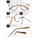 Vevesmundo Anti Blue Light Reading Glasses - Modern Horn Design Brown 1.5x Visual Aid for Men Blue Light Filter 1 Piece - Buy Online on GoSupps.com