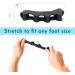 Functional Fitness Toe Separators - Foot Pain Relief for Plantar Fasciitis - Fix Bunions and Correct Toes - Crossfit Toe Spacers in Dark Black-A - Buy Online on GoSupps.com