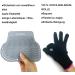 Travel Pad for Hair Tools - Heat-Resistant Counter Protection for Curling Irons & Straighteners | Includes Glove | Lessmon Gray 22.9x16.5cm - Buy Online on GoSupps.com