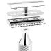 M HLE Traditional Safety Razor - Black Precious Resin & Chrome | Closed Comb Shaving Razor for a Luxurious Grooming Experience - Buy Online on GoSupps.com