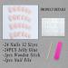 French Tip Press on Nails - Glossy White Square Fake Nails with 3D Bow Charm - Reusable Acrylic Manicure - 24 Pcs - Buy Online on GoSupps.com