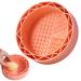 Silicone Makeup Cleaning Bowl | Multi-Purpose Bowl for Cleaning Makeup Brush - Soft Scrubber with High Elasticity for Eyeliner Brushes Cosmetic Sponge Blush Brush Neflum Orange1
