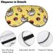 Japanese Ramen Pattern Sleep Mask - Adjustable Strap for Men & Women | Light Blocking Blindfold for Night Travel & Naps - Buy Online on GoSupps.com