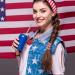 American Flag Hair Scrunchies Set - 6 Pieces Velvet 4th of July Patriotic Hair Accessories for Women and Girls - Buy Online on GoSupps.com