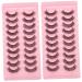 FRCOLOR 20 Pairs False Eyelashes Eyelash Fluffy Eyelashes Extensions Girls Lash Extensions Fluffy False Eyelashes Fake Lashes Fake Eyelashes Girls Eyelash Russia 7d Make up Imitation