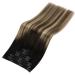 Youngsee Real Hair Extensions Clip - 35cm Balayage Clip-Ins Ombre Brown Blonde Remy 120g - #1B/4/27 (7Pcs) - Buy Online on GoSupps.com