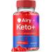 Airy Keto Gummies Airy Keto Plus Apple Cider Vinegar Gummy Advanced 1000mg Multivitamin B6 B12 Folic Acid Support Supplement Airy ACV Keto Plus Gummies Maximum Strength Formula (60 Gummies)