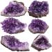 Crystal Rough Natural Crystal Rough 1PC 100-150g Large Purple Natural Brazilian Amethyst Stone Cluster Quartz Crystal Druzy Geode Specimens Ornament Home Decor - Buy Online on GoSupps.com