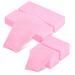 Whaline 400 Pieces Pink Non-Woven Wax Strip  Hair Removal Wax Strips Body and Facial Wax Muslin for Arms  Legs  Underarm Hair  Eyebrow  Bikini of Women and Men (Small and Large  Not Include Wax)