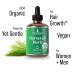 USDA Organic Horsetail Herb Liquid Drops | Vegan Hair Growth Supplement - Zero Sugar Alcohol Free Pleasant Taste for Men & Women - Buy Online on GoSupps.com