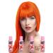 Crazy Colour Semi Permanent Haarf rbemittel Orange No.60 (100ml) Box of 4 Orange Rosa 100 ml (4Pack)