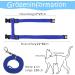 Adjustable Nylon Cat Leash & Harness Set - Soft Blue Cat Dishes for Kittens Puppies & Rabbits - 2 Piece Kit - Buy Online on GoSupps.com