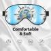 World Travel Sleep Mask - Adjustable Double-Sided Eye Cover | Soft Shade for Comfortable Sleep & Reduced Eye Edema - Buy Online on GoSupps.com