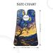 Van Gogh Star Tree Print Beard Bib Apron - Non-Stick Hair Catcher for Men | Perfect Shaving Gift - One Size Black - Buy Online on GoSupps.com