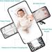 Lekebaby Nappy Changing Mat Portable Changing Mat Baby Travel Change Mat with Wipe-Pocket and Head Cushion Cow Stria Grey-Cow Stria - Buy Online on GoSupps.com