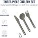 Sea to Summit Alpha Light Aluminum Camping Cutlery Set - Knife, Fork, Spoon - Buy Online on GoSupps.com
