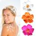 3 Pieces Hawaiian Plumeria Flower Hair Clips Frangipani Artificial Clips Foam Flower Clips for Women Bridal Wedding Luau Beach Tropical Party Decoration 3.15-3.54 Inch (Multi-color)