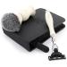Haryali London Travel Razor Set | Triple Blade & Synthetic Hair Brush | Ivory Cream Handle in Leather Travel Bag - Buy Online on GoSupps.com
