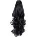 Yamel 16 Long Curly Wavy Ponytail Extension Natural Black 1B# Synthetic Hairpiece - Buy Online on GoSupps.com