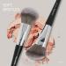 18-Piece Professional Makeup Brush Set - Premium Synthetic Brushes with Bag | Foundation & Eye Travel Brush Set (Black Silver) - Buy Online on GoSupps.com