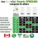 Plantvital Organic Spirulina Tablets (120 Tablets) 1000mg Per Tablet - Mega Source of Chlorophyll Protein. Vitamins/Minerals Antioxidant Rich Superfood. Vegan Non-GMO Gluten Soy Dairy Free! Made in Canada 120 count (Pack of 1) - Buy Online on GoSupps.com