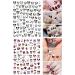 Cute Cartoon Nail Art Stickers - 3D Self Adhesive Decals for DIY Nail Designs - 6 PCS - Buy Online on GoSupps.com