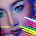 Ensemble d'eye-liner color ensemble d'eye-liner color Eye-liner arc-en-12 couleurs pointe de stylo tanche de haute pr cision Fournitures de f te Neon Glow doublures graphiques hautement pigment - Buy Online on GoSupps.com